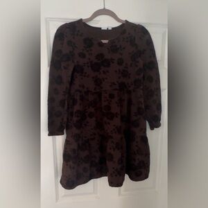 GAP Floral Brown/Black Kids Dress